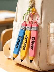 Personalized Name Keychain, Customized Name Tag, Lunch Box Name Tag, Vintage Style Name Tag, Father's Day Gift, Mother's Day Gift, Valentine's Day Gift, Gift For Grandmother, Birthday Gift, Gift For Her/Gift For Him, Gift For Best Friend/Friend/Couple, Back To School Gift - Multicolor - View 6