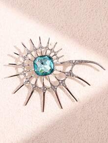 Luxury Asymmetrical Punk Hip Hop Gothic Vortex Abstract Metal Brooch Lapel Pin For Coat Jacket Bag Dress Decoration - Multicolor - View 5