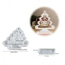 SILIKE LUFEI DIY Resin Mold 2pcs Christmas Tree Snowflake Pendant Decor Mold Home Decoration Tabletop Resin Plaster Silicone Mold - Christmas Molds - View 8