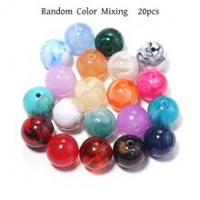 8-20mm Acrylic Dual-Color Gradient Cloud Beads, Dreamy Tie Dye Effect, DIY Handmade Beaded Bracelet, Necklace, Earrings, Jewelry Accessories Materials, Crafts, Clothing, Bags, Pendants, Car Charms, Keychains, Phone Chain Making Accessories - Random Color Mixing - View 10