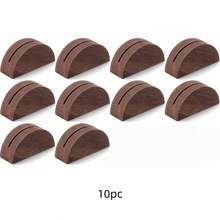 1/10/16pcs Wooden Table Number Holders, Wedding Table Number Stands, Semi-Circular Design Table Card Clips, Suitable For Office, Labels, Photos, Menus, Banquets, Birthday Parties, Retail Stores, Wedding Parties And Event Decoration - A - View 11