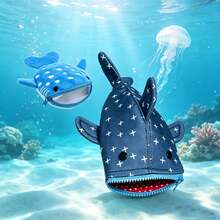 1/2pcs Cute Ocean Fish‑Shaped Pencil Case & Mini Coin Purse Set, Multi‑Purpose Zipper Storage Pouch For Stationery, Earphones, Keys & Small Essentials, Portable Lightweight Makeup Organizer Bag For Travel, School, Daily Use, Sea‑Animal Design - Multicolor - View 13