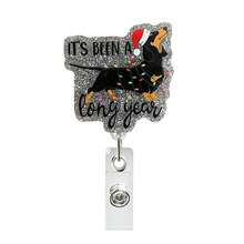 1pc Christmas Fun Retractable Badge Reel ID Holder, Suitable For Hospitals, Schools, ID Card Holders, Christmas Party Gift - Multicolor - View 4