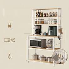 SONGMICS Baker's Racks - Oak and White - View 5