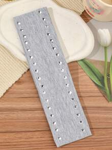 1pc Fashion Rivet Wide Band Metal Decor Elastic Punk Hair Accessory Sweat-Absorbing Sports Yoga Headband For Women - Multicolor - View 7