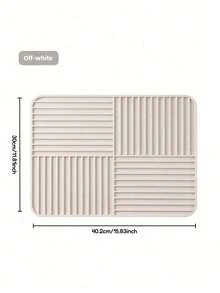 1pc 30x40cm Silicone Draining Mat, Multi-Functional Mat, Can Be Used As Coffee Machine Drip Tray, Sink Splash Guard Or Cup, Sponge Drying Rack, Suitable For Kitchen And Bathroom Countertops, Home Decor Accessory - Multicolor - View 13