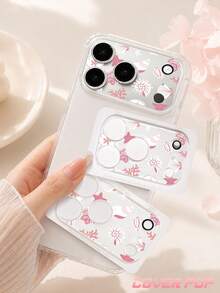1 miếng phim bảo vệ ống kính camera họa tiết vỏ sò màu hồng, tương thích với iPhone 17Pro/17 Pro Max, làm từ kính cường lực, thiết kế phủ toàn diện, độ nét cao và trong suốt, chống trầy xước và chống vân tay, tương thích với ốp lưng điện thoại, dễ lắp đặt - Trong sáng - Xem 2
