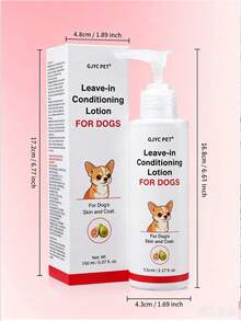 Hydrating Leave-In Dog Conditioner With Aloe Vera | No-Rinse Moisturizing Skin & Coat Lotion For Dogs & Puppies | Detangler For Mats & Dry Coat | Guava Scent - Guava - View 7