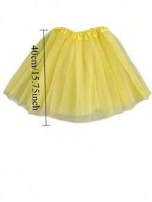 Halloween 3-Piece Cute Bee Costume Set: Tulle Skirt + Headband + Bee Wings, Suitable For Carnival, Holiday, Party And Cosplay, Halloween Cosplay - Multicolor - View 8