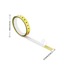 Woodworking Self-Adhesive Tape Measure, T-Shaped Track Tape Measure, Metric, Durable Workbench Ruler, Backed With Strong Adhesive, Suitable For Oblique Cut Track Router Table Saw, Measuring Tool - Forward - View 4