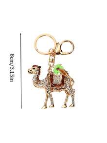 Móc khóa mặt dây chuyền lạc đà và cây dừa sáng tạo, móc khóa lạc đà đính đá rhinestone bóng loáng nhiều màu, thiết kế độc đáo, phụ kiện túi xách thời trang nhẹ nhàng, phù hợp cho túi và chìa khóa, mặt dây trang trí phong cách sa mạc Trung Đông, móc khóa ô tô, phù hợp dùng hàng ngày, hẹn hò, nghỉ dưỡng và du lịch, quà tặng hoàn hảo cho ngày tựu trường, Giáng Sinh, Halloween hoặc Lễ Phục Sinh, quà tặng lý tưởng cho người du lịch và những người yêu thích văn hóa Ả Rập - Nhiều màu - Xem 10
