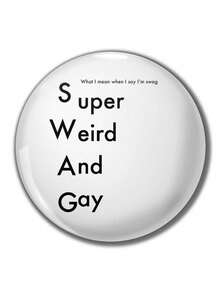 Funny Pattern Badge Brooch, Women's Badge, Pin Brooch, Bag Pendant, Clothing Accessory, Interesting Gift For Friends - Round - View 8