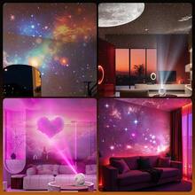 13-In-1 Galaxy Projector Light With Rotating Images - 180° Adjustable Bracket, Dimmable, 1h/2h Timer, USB Powered, Bedroom Sleep Aid, Astronomy Enthusiast Gift, Home Planetarium Decor, Holiday Atmosphere Light - Multi-color light - View 10