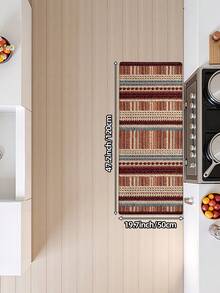 1 buah Karpet Panjang Tenun Cetak 3D, Keset Dapur Gaya Bohemian, Cocok untuk Kamar Mandi, Dapur, Luar Ruangan, Lorong, Kamar Tidur, Ruang Tamu, Dapat Dicuci dengan Mesin, Keset Pintu Masuk yang Mudah Dibersihkan, Karpet Kamar Tidur Anti Selip, Dekorasi Musim Gugur Gaya Liburan - MultiWarna - View 13