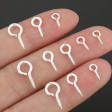 150/300 Multi-Size Screw Eye Pins, Mini Screw Eye Nails, Suitable For Handmade Crafts, Cork Bottles And DIY Jewelry Making - Sheep Eye Nail - View 2