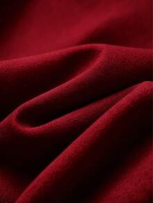 Women's High-Waisted Flare Pants, Front Seam Detail, Stretch Fabric, Suitable For Daily, Formal Occasions And Parties - Burgundy - View 6