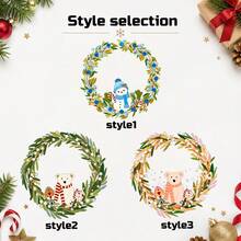 Custom Christmas Ornament, Personalized Name And Text Holiday Hanging Decor, Festive Snowman Wreath Style, Customized Christmas Tree Ornament, Customizable Wall Hanging Keepsake, Christmas Home Decor, Holiday Gift 2026, Room Decor, Family Gift - Style B - View 4
