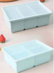 1pc Silicone Ice Cube Tray With Lid - Large Capacity Soft Ice Mold Suitable For Refrigerator, 1 Cup Size For Soups, Stews, Sauces - Dishwasher , Great For Christmas, Halloween, Easter, Thanksgiving - Multicolor - View 24