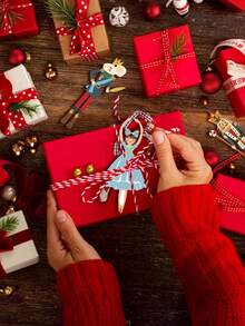 5pcs Christmas Nutcracker Fairy Tale Decorative Hanging Ornaments, Including Soldier And Fairy Characters, Suitable For Christmas Tree Branch Hanging Decorations And Gift Packaging Decor - A - View 9