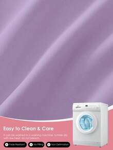 HONEYMOON 1pc Soft Comfortable Solid Color Fitted Sheet, Bed Cover Protector, Lightweight Breathable, 9.84 Inch/25cm Deep Pocket, Machine Washable, Fits All Bed Sizes, Suitable For Dorms And Guest Rooms (Pillowcase Not Included), Back To School Dorm Essential, Bedding, Purple - Purple - View 5