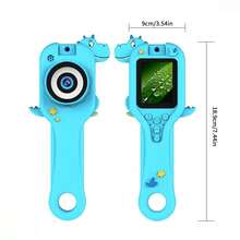 PANDA Handheld Portable Digital IPS Color Screen Magnifying Glass, High-Definition Macro Lens, Eye-Friendly Educational Cartoon Toy Camera, 180° Rotating Lens, Supports Photo And Video Recording, Explore Nature, Observe And Record Details, Built-In LED Light, Simple Focus - Green - View 2
