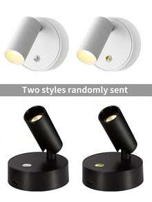 1pc Rechargeable Touch Dimmable Spotlight, Wireless Magnetic LED Wall Light, No-Drill Night Light, 3-Color Dimmable, Stepless Brightness Adjustment, Suitable For Bedroom, Bedside Companion Light, Living Room, Room Decoration, Home Decor Lighting - Multicolor - View 8