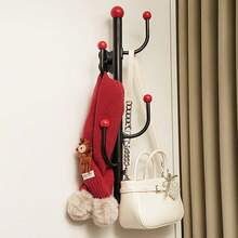 Wall-Mounted Coat Rack, Clothes Hanger For Bedroom, Office, Living Room, Home Use, Door-Back Storage Hooks - Multicolor - View 5
