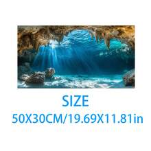 Aquarium Underwater Background, Fish Tank Sticker, Suitable For Freshwater/Saltwater Fish Tank, Shrimp, Aquarium Decoration Vinyl Mural, Removable Without Residue - A - View 35