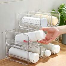 1pc Cabinet Inner Layer Storage Rack, Multi-Layer Cling Film Holder, Kitchen Paper Towel & Dish Cloth Organizer, Suitable For Cling Film Storage - View 2