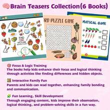 Brain Games Fun Challenge Activity Books, Logic Puzzles And Thinking Games, Maze, Spot-The-Difference And Visual Challenges, Rich Themed Pages With Colorful Illustrations, Boost Focus And Problem-Solving - Intellectual Brain Games - View 7