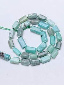 1 Strand 8-11mm Natural Garnet Amazonite Tourmaline Gems Beads Irregular Cylinder Shape Beads For Jewelry Making Diy Bracelet Accessories - Multicolor - View 20
