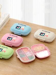 Portable Sealed Pill Box - Easily Fits In Pocket, Handbag And Wallet, Essential For Daily Medication, Business Travel, 8-Compartment Design Medication Storage Box, Nurse's Day Gift - Multicolor - View 8