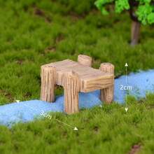 5pcs Miniature Resin Dock Bridge & Artificial Foam Moss Stone Set, Fairy Garden Micro Landscape Decor, Suitable For DIY Potted Plants, Succulents And Terrarium Decoration - A - View 6
