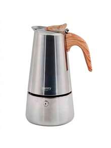 CAMRY Espresso Maker, Stovetop Espresso Pot, Coffee Percolator - Classic Design, Durable Construction, Compact - Silver - View 7