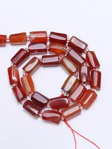 1 Strand 8-11mm Natural Garnet Amazonite Tourmaline Gems Beads Irregular Cylinder Shape Beads For Jewelry Making Diy Bracelet Accessories - Multicolor - View 23