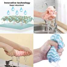 20pcs Ultra Soft & Absorbent Microfiber Dish Cloths - Machine Washable Towels For Kitchen, Bathroom, Car And Window Cleaning - Multicolor - View 5