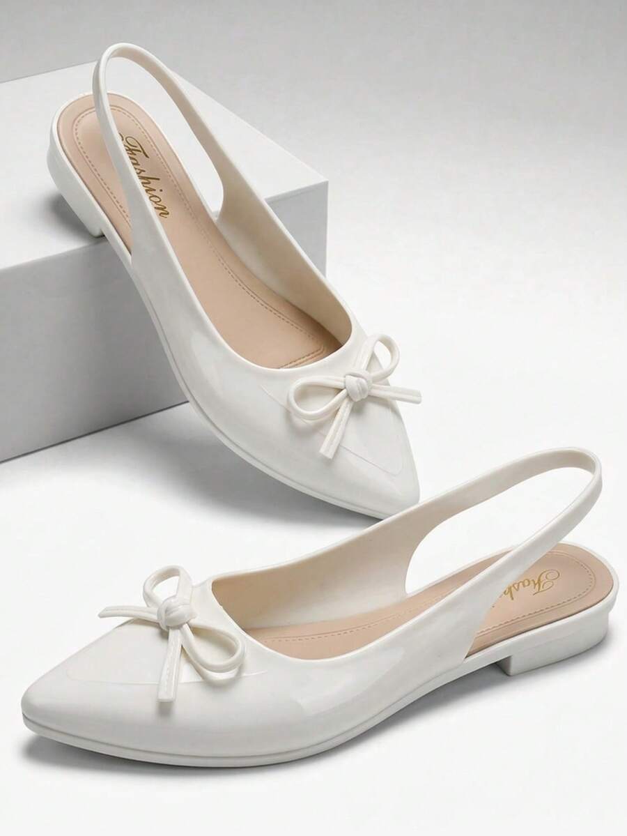 Women's Versatile Slip-On Mules, Suitable For Commuting And Travel - White - View 1