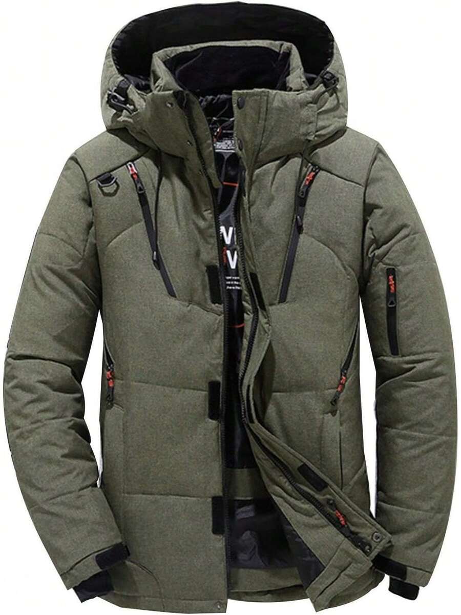 Men Down Coats - Green - View 1