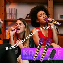 LMBGM W-4XC Wireless Rechargeable Microphone, Suitable For Home, KTV, Outdoor Portable Singing Performance, Handheld Microphone System - View 11