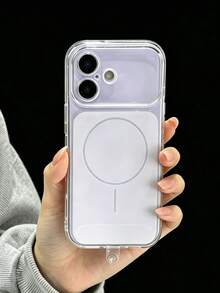 1pc Solid Color Fashion Minimalist Fresh Matte Transparent Phone Case With Short Lanyard, Compatible With IPhone 11/12/13/14/15/16/16 Pro Max, Comfortable Soft Protective Phone Shell, Compatible With IPhone 17/17 Pro/17 Pro Max/Air, Design Fashion Phone Case - Multicolor - View 5