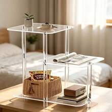 Acrylic Storage Rack For Office Desk, Books And Files, Suitable For Cosmetics, Perfume And Countertop Display - Multi-color - View 1