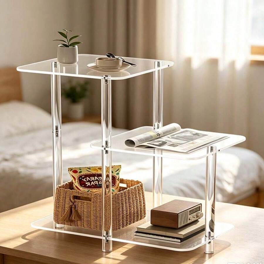 Acrylic Storage Rack For Office Desk, Books And Files, Suitable For Cosmetics, Perfume And Countertop Display - Multi-color - View 1