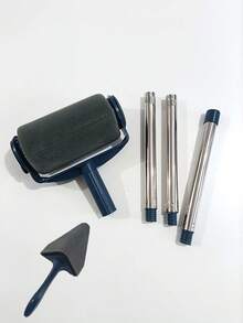 Multi-Functional Paint Roller Kit - Roller Brush + Extension Pole + Triangular Gap Brush, High-Density Brush Head For Even Application. Suitable For Latex And Wall Paints, Easy To Operate. Ideal For Wall Patching, A Gift For Decoration Workers - Multicolor - View 14