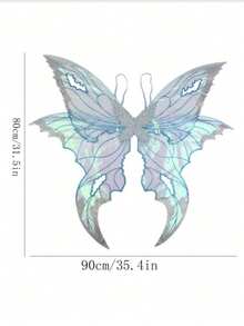 Adult Fairy Angel Wings With Colorful Butterfly Wings, Perfect For Halloween Cosplay, Theme Parties And Stage Performances - Multicolor - View 4