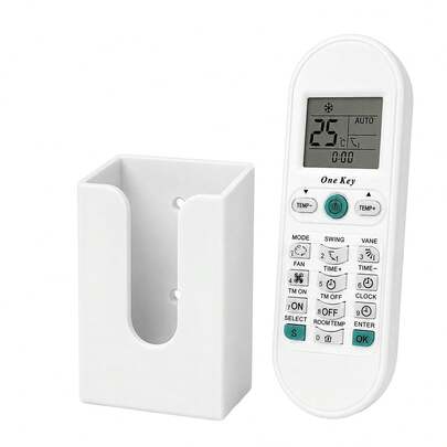 Kit controle ar condicionado universal com suporte de parede