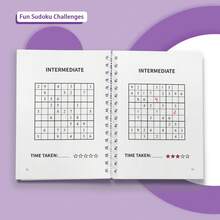 4-Level Age-Graded Sudoku Spiral Workbook Set For Ages 3-12+, Progressive Number Logic Puzzles From Beginner To Challenge, Brain Games For Focus, Concentration, Critical Thinking & Problem Solving, Screen-Free Learning For Home, Classroom & Travel - All Levels 4-workbook Set – Ages 3-12+ - View 6