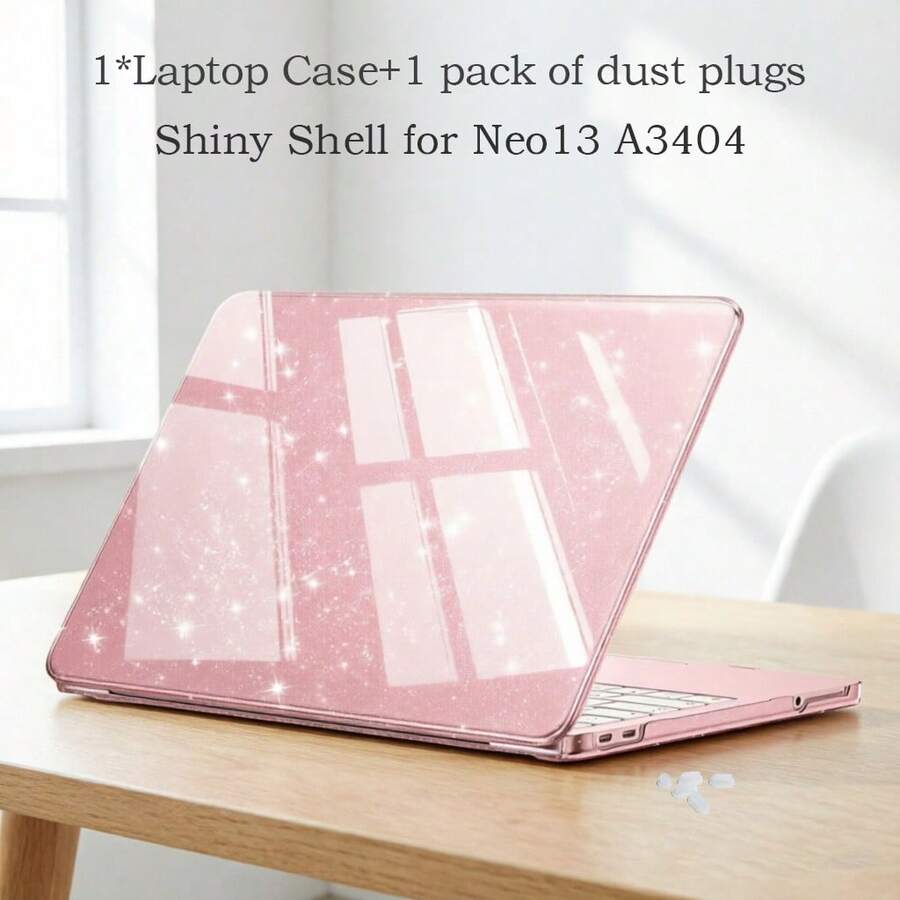 Neo 13 2026 A3404 Glitter Protective Case, Includes 1 Set Of 5 Silicone Dust Plugs, Transparent Glossy Neo A18 Pro 2026 New Color Protective Case