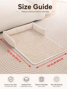 1pc Comfortable Winter Cat Sofa, Soft Plush Cat Bed, Reversible Sofa-Style Pet Bed, Suitable For Cats And Dogs, Cat And Dog Sofa Cushion, Suitable For Cats And Small To Medium Dogs, Soft Cat And Dog Bed With Pillow And Neck Support - Green - View 3