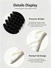 1pc Plastic Comb, Fragrance-Free Professional Styling Brush, Unisex Hair Comb, Professional Beard Brush, Suitable For Thick/Fine Hair, Easy To Section And Comb, Effectively Detangles Hair, Smooths Hair, Volumizes Long Hair, Softens Curly Hair, Suitable For Travel, Bathroom, Beach, Easy To Store, Essential For Makeup Styling, Daily Hair Care, Back To School Essential, Travel Essential, Recommended As Christmas Gift, Halloween Gift. - Multicolor - View 5
