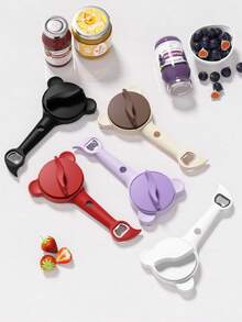 Multifunctional Can Opener, 5-In-1 Adjustable Bottle Cap Opener, Suitable For Various Lid Sizes, Non-Slip Kitchen Opening Tool, Applicable To Cans, Sauce Bottles, Mineral Water Bottles, Household Kitchen Daily Small Tools - View 9